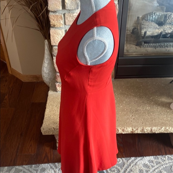 NWOT Ann Taylor Petite Red Sleeveless Dress Lined Sz 2P - Picture 4 of 6